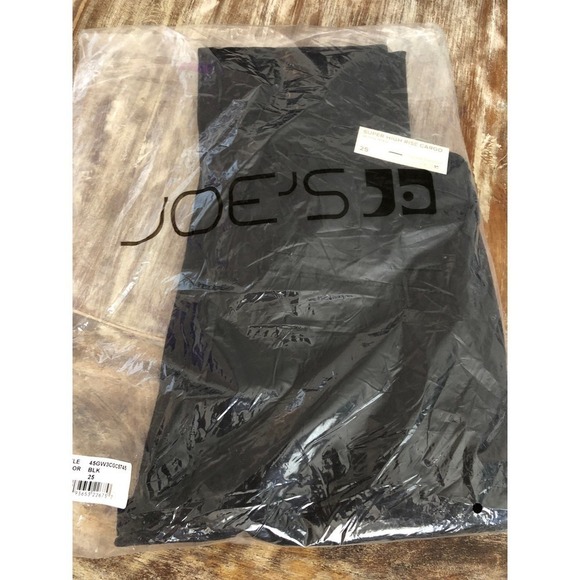 Joe's Jeans Sara Cargo Pants Super High Rise Skinny Ankle Black NWT Sz 25 - Picture 4 of 8